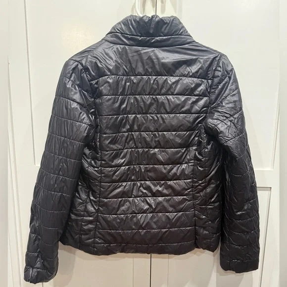 Active USA Women's Quilted Black Puffer Jacket - Picture 6 of 7